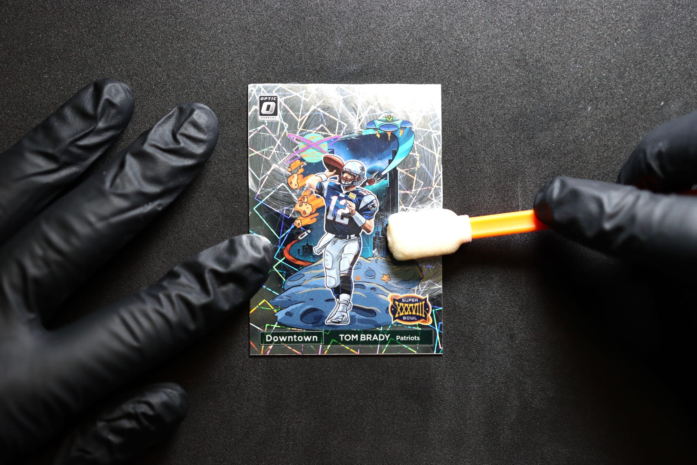 Premium trading card grading workspace