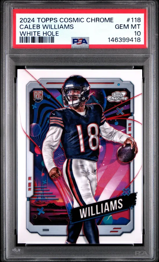 Caleb Williams – 2024 Topps Cosmic Chrome White Hole #118