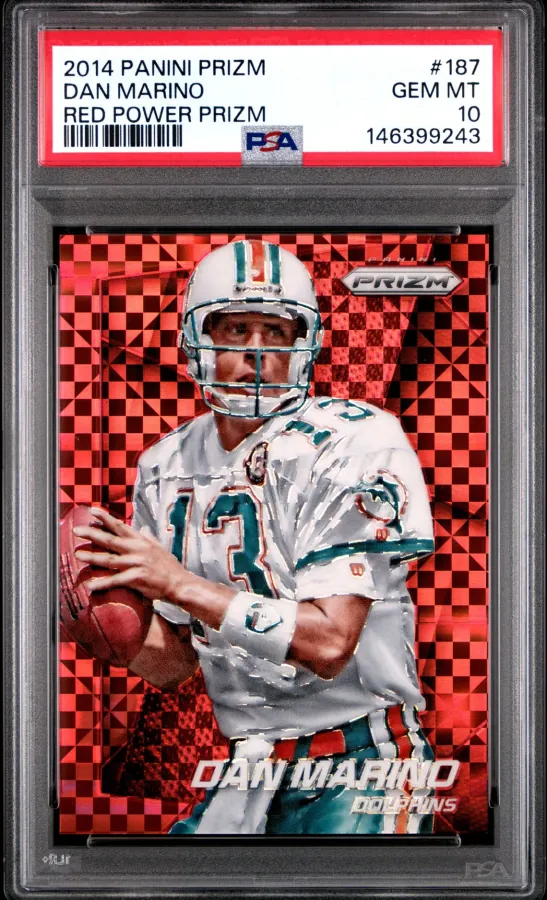 Dan Marino – 2014 Panini Prizm Red Power Prizm #187