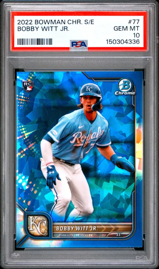 Bobby Witt Jr. – 2022 Bowman Chrome Sapphire Edition #77