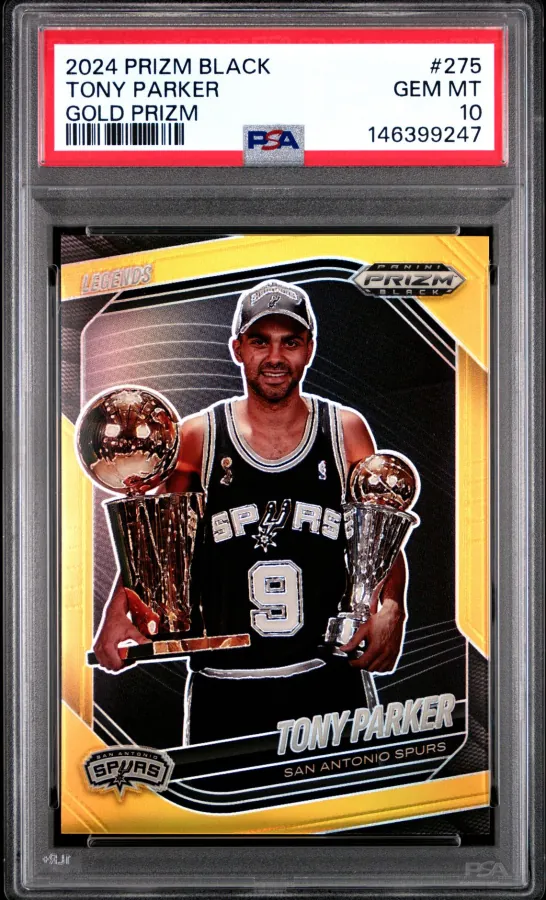 Tony Parker – 2024 Prizm Black Gold Prizm #275
